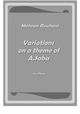Mehran Rouhani: Variations on a theme of A. Saba